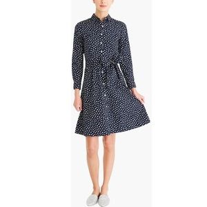 NWT J. Crew Factory Tie-Waist Floral Shirtdress